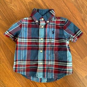 Ralph Lauren short sleeve button up shirt 9M